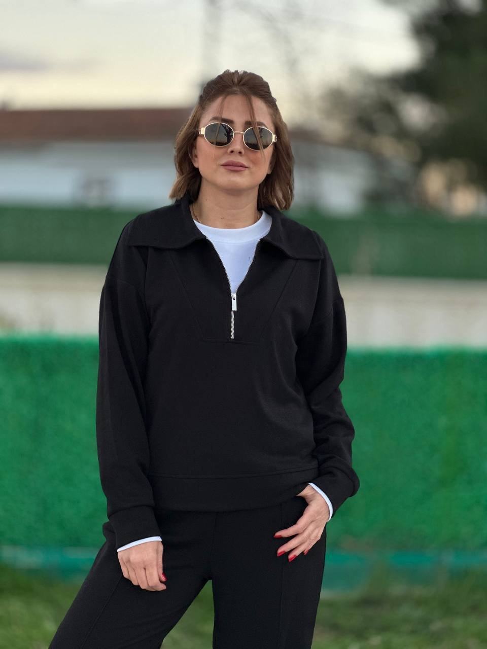 Fermuar detay eşofman takım 2