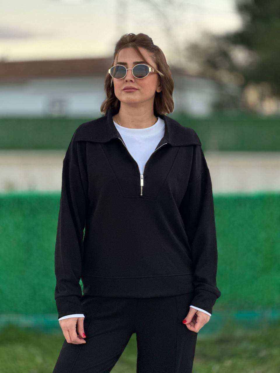 Fermuar detay eşofman takım 4