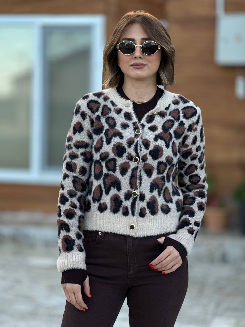 Leopar hırka